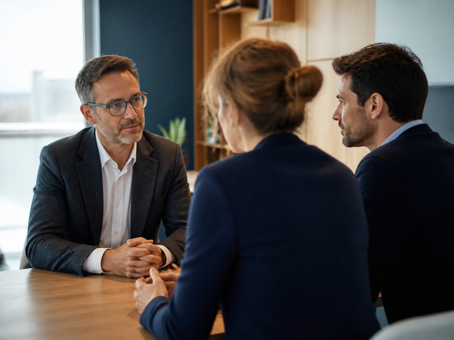 Échange professionnel avec un interlocuteur PJFF